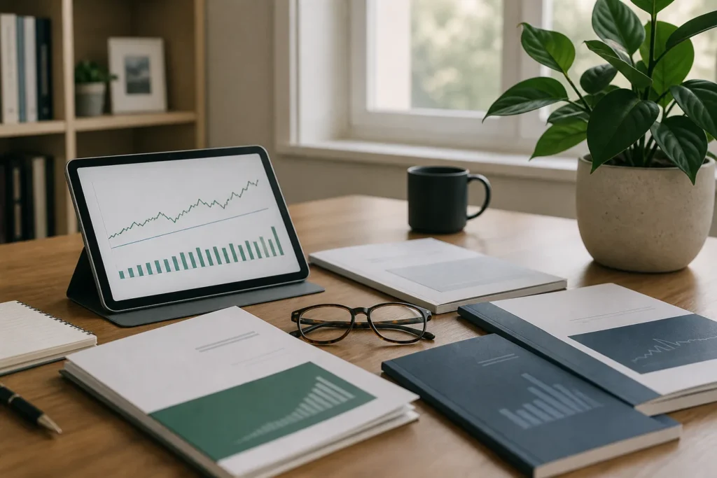 Company reports and cash-flow analysis for evaluating dividend income.